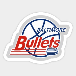 Original Baltimore Bullets Basketball 1963 Sticker